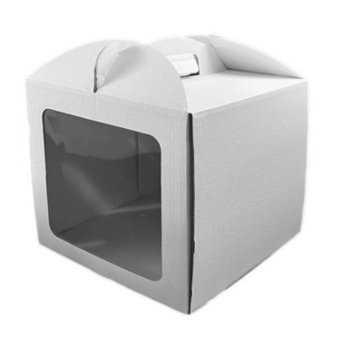 Scatola per torta con finestra laterale 30 x 30 x 30 cm 