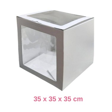 Scatola per torta 35x35x35 cm con 2 finestre