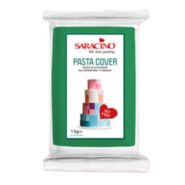 Pasta di zucchero COVER VERDE Saracino 1 kg.
