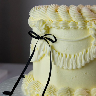 Cake topper fiocco nero 8 pezzi PME