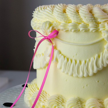 Cake topper fiocco rosa 8 pezzi PME