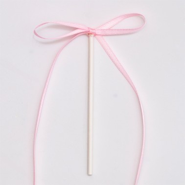 Cake topper fiocco rosa chiaro 8 pezzi PME