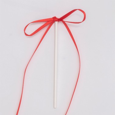Cake topper fiocco rosso 8 pezzi PME