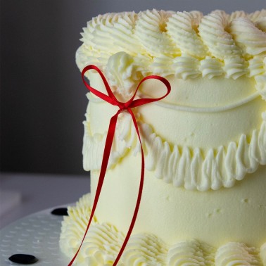 Cake topper fiocco rosso 8 pezzi PME