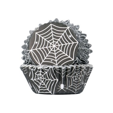 Pirottini cupcake ragnatelle linea alluminio 30 pezzi PME