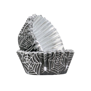 Pirottini cupcake ragnatelle linea alluminio 30 pezzi PME