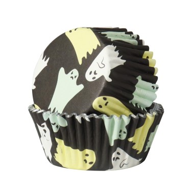 Pirottini cupcake fantasmi linea alluminio 30 pezzi PME