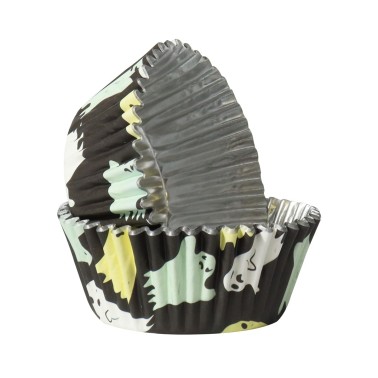 Cupcake cups ghosts aluminum line 30 pieces PME