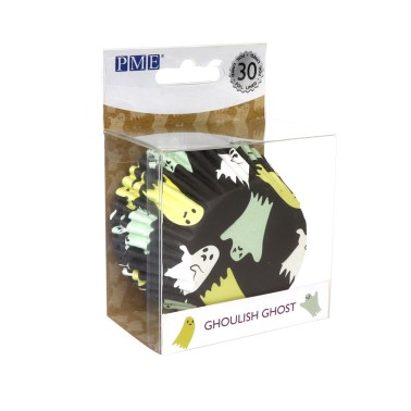 Pirottini cupcake fantasmi linea alluminio 30 pezzi PME