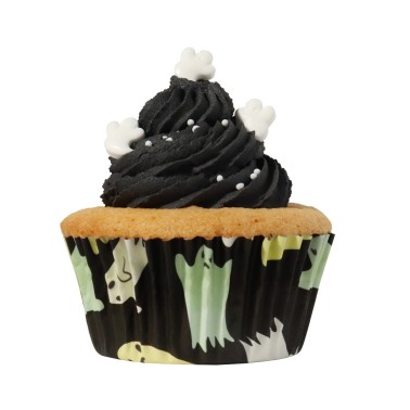 Pirottini cupcake fantasmi linea alluminio 30 pezzi PME