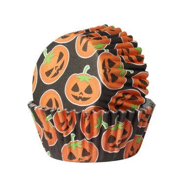 Pirottini cupcake zucche linea alluminio 30 pezzi PME