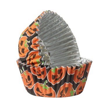 Pirottini cupcake zucche linea alluminio 30 pezzi PME