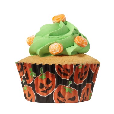 Pirottini cupcake zucche linea alluminio 30 pezzi PME