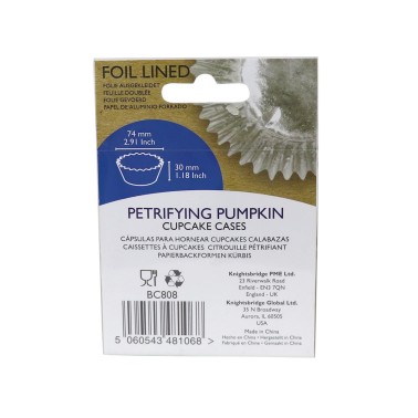Pirottini cupcake zucche linea alluminio 30 pezzi PME