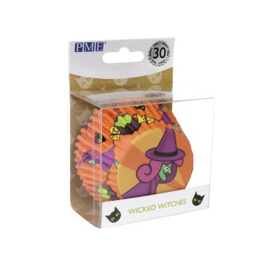 Cupcake cups witches aluminum line 30 pieces PME