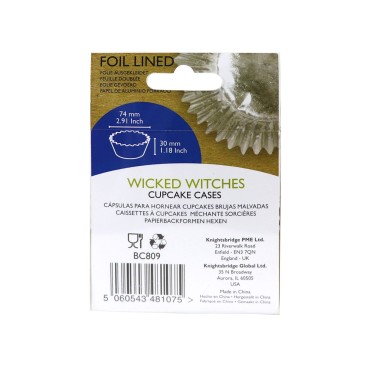 Cupcake cups witches aluminum line 30 pieces PME