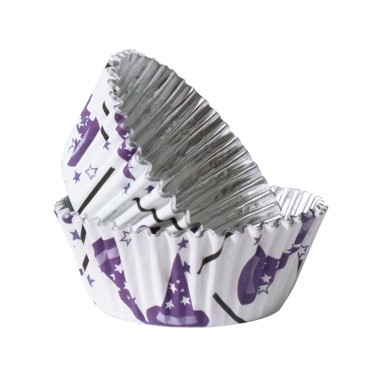 Pirottini cupcake capello strega linea alluminio 30 pezzi PME
