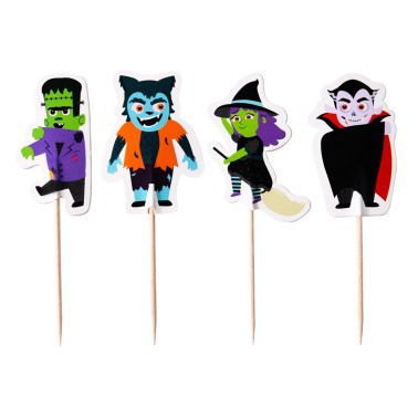 Topper per cupcake Personaggi spettrali 24pz