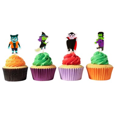 Topper per cupcake Personaggi spettrali 24pz