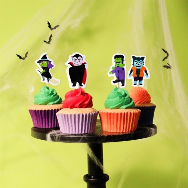 Topper per cupcake Personaggi spettrali 24pz