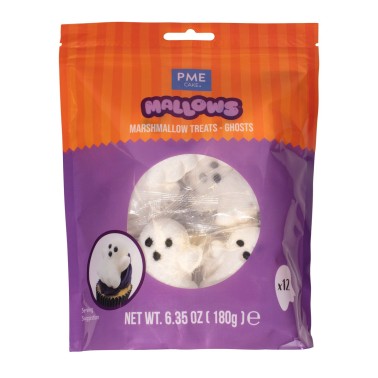Halloween marshmallows 12 pcs ghosts 180g PME