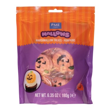 Marshmallow di Halloween 12 pz zucche 180g PME