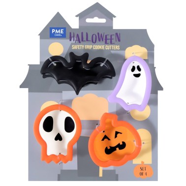 Set 4 tagliabiscotti Halloween PME