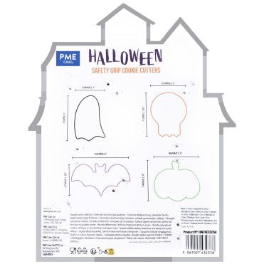 Set 4 tagliabiscotti Halloween PME