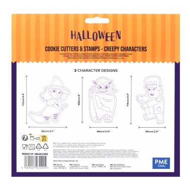 Set 3 cutter Personaggi inquietanti PME