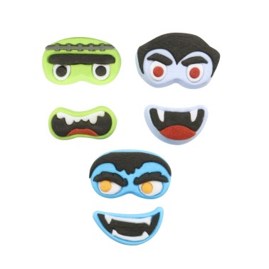 Decorazioni commestibili Halloween mostri 12 pz PME