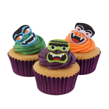 Decorazioni commestibili Halloween mostri 12 pz PME