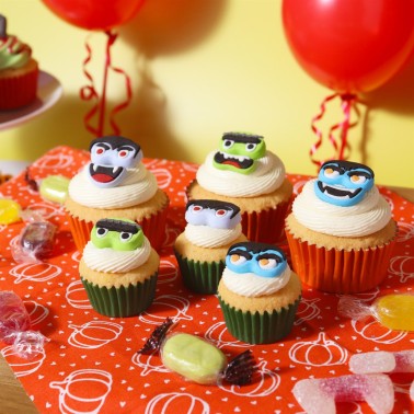 Decorazioni commestibili Halloween mostri 12 pz PME