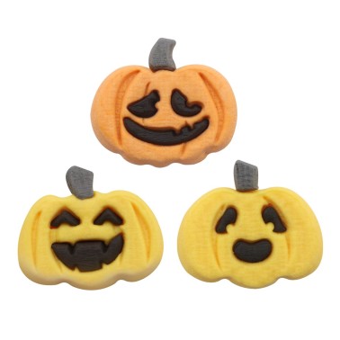 Decorazioni commestibili Halloween zucche 12 pz PME