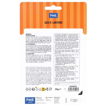 Decorazioni commestibili Halloween zucche 12 pz PME