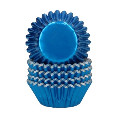 Mini pirottini blu metallizzato 160 pezzi Wilton