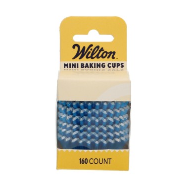Mini pirottini blu metallizzato 160 pezzi Wilton