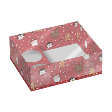 Set 2 scatole per cupcake e dolci Festive Friends