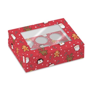 Set 2 scatole per 6 cupcake Festive Friends