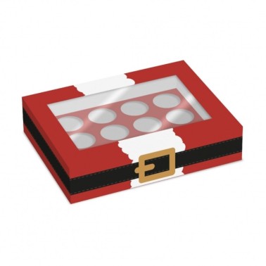 Set 2 scatole per 12 cupcake Santa