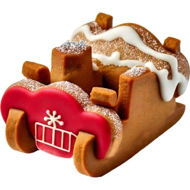 3D Christmas Sleigh Cutter Set Wilton