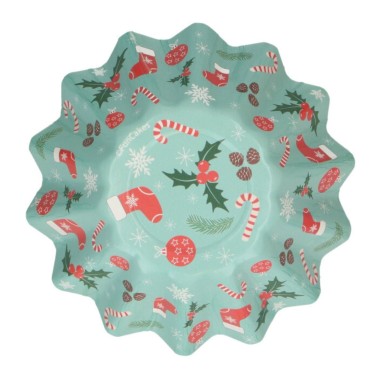 Pirottini fiore per cupcake 48 pz Natale Funcakes