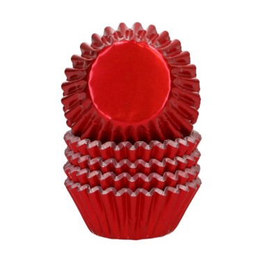 Mini-roter metallischer Pirottini 160 Stück Wilton