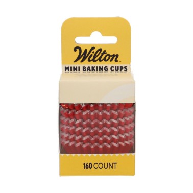 Mini pirottini rosso metallizzato 160 pezzi Wilton