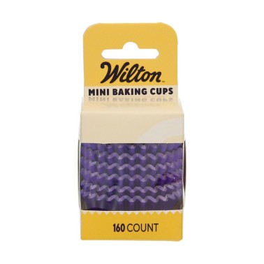 Mini pirottini viola metallizzato 160 pezzi Wilton