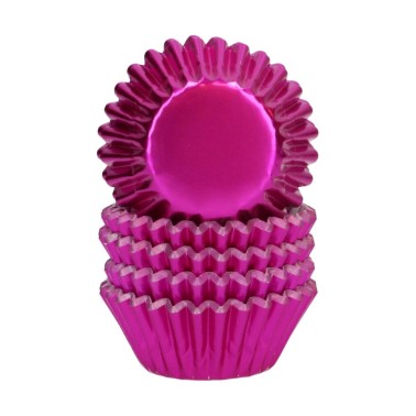 Mini pirottini rosa metallizzato 160 pezzi Wilton