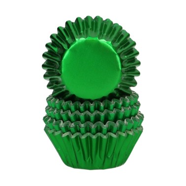 Mini Metallic Green Pirottini 160 Stück Wilton