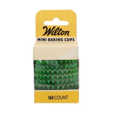 Mini pirottini verde metallizzato 160 pezzi Wilton