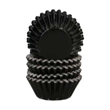 Mini pirottini nero metallizzato 160 pezzi Wilton