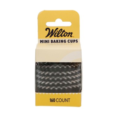 Mini pirottini nero metallizzato 160 pezzi Wilton