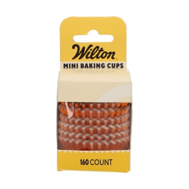 Mini pirottini arancione metallizzato 160 pezzi Wilton